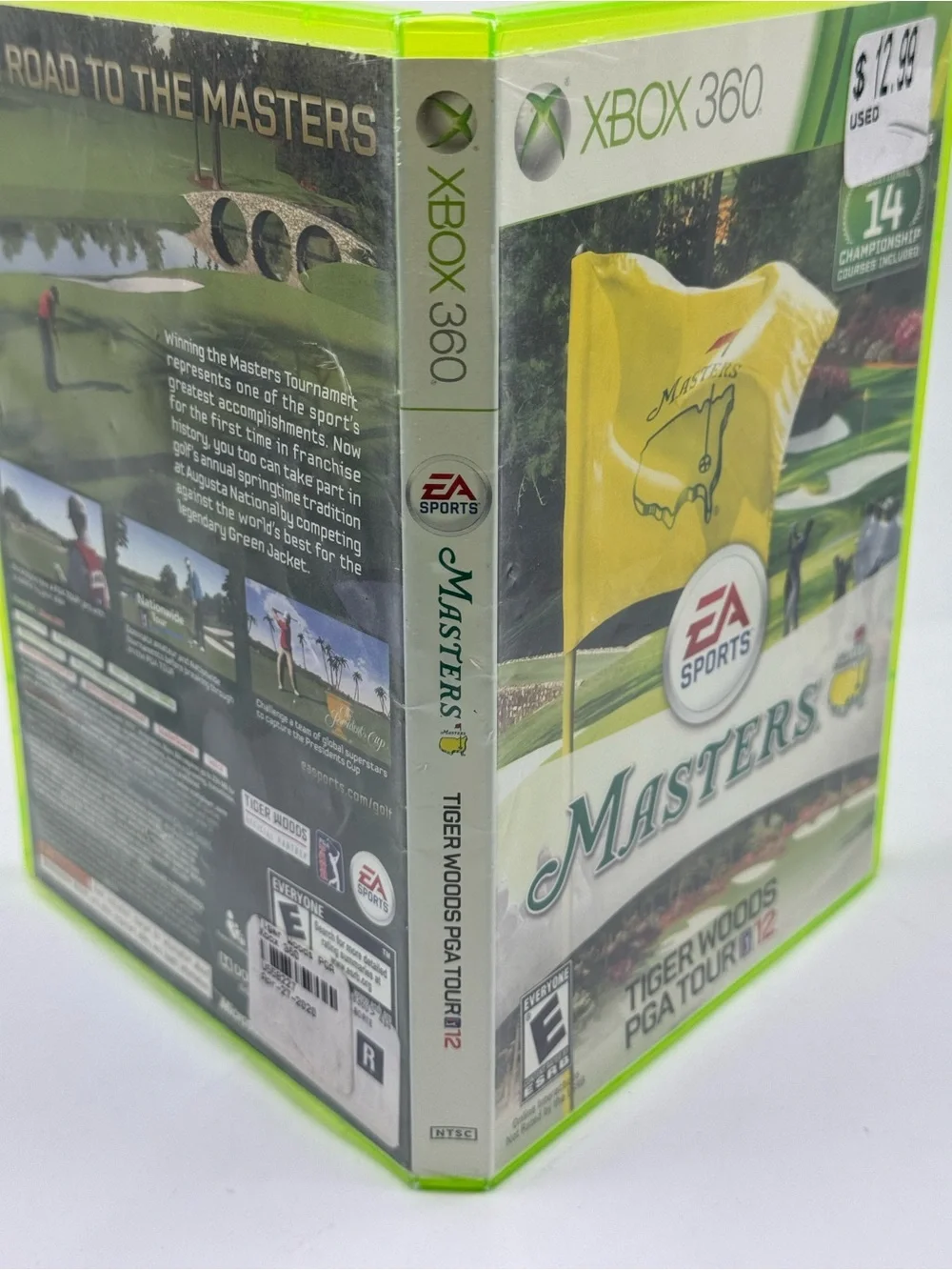 Tiger Woods PGA Tour 12: The Masters (Microsoft Xbox 360, 2011) Disc & Case